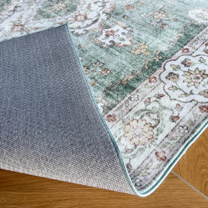 Teppich Vintage - Ember Medaillon Grün 