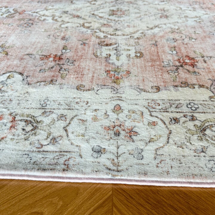 Teppich Vintage - Ember Medaillon Rosa