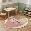 Waschbarer Kinderteppich - Berry Erdbeere Rosa - thumbnail