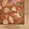 Waschbarer Teppich - Misty Flowers Terrakotta - thumbnail 3