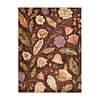 Waschbarer Teppich - Misty Flowers Braun - thumbnail 1
