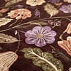 Waschbarer Teppich - Misty Flowers Braun - thumbnail 2