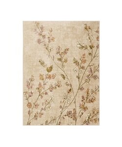 Waschbarer Teppich - Misty Floral Creme