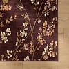Waschbarer Teppich - Misty Floral Braun - thumbnail 3