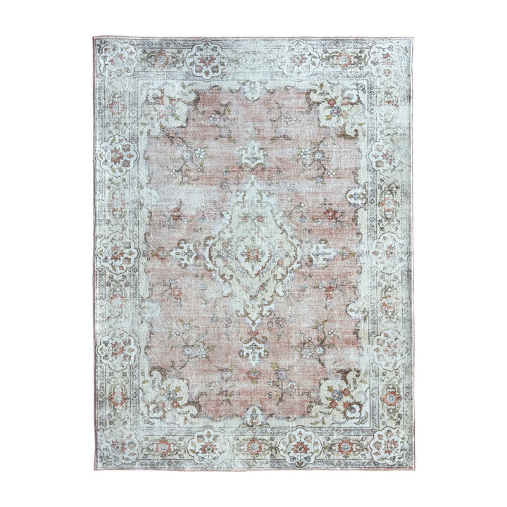 Teppich Vintage - Ember Medaillon Rosa