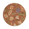 Waschbarer Teppich Rund - Misty Flowers Terrakotta - thumbnail 1