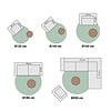 Waschbarer Teppich Rund - Misty Floral Terrakotta - thumbnail 5