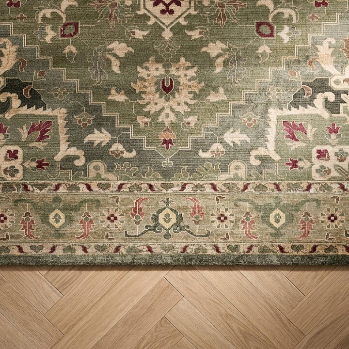 Teppich Vintage - Sage Medaillion Grün