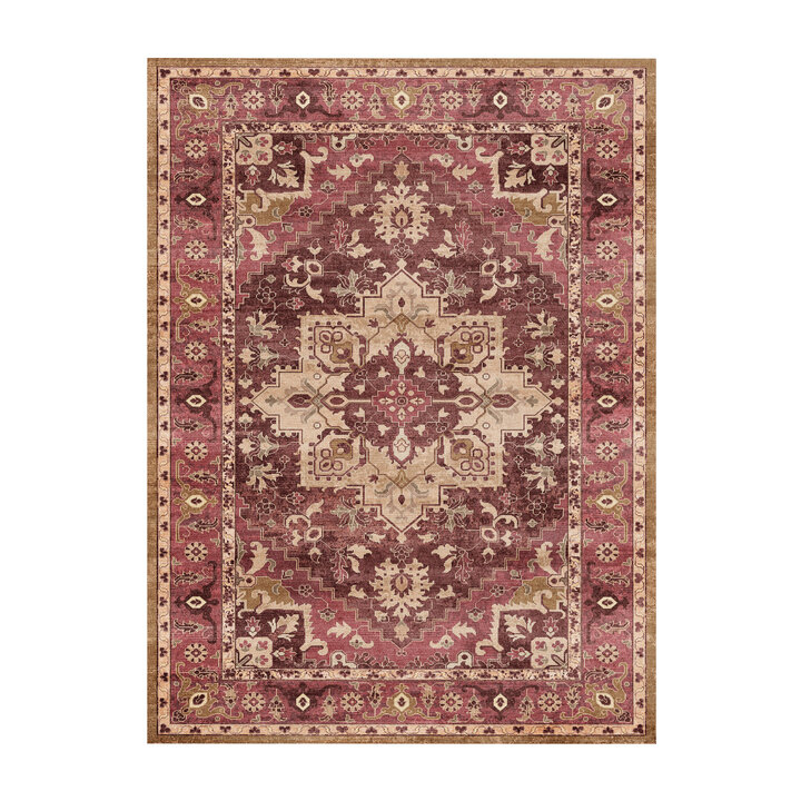 Teppich Vintage - Sage Medaillion Rot