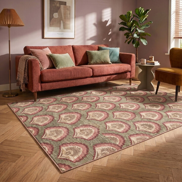 Teppich Vintage - Sage Pattern Grün