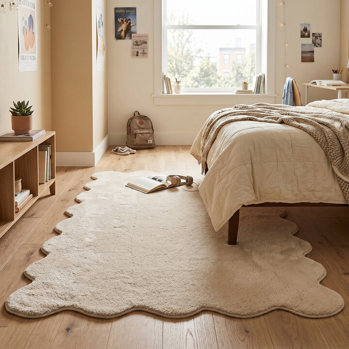 Waschbarer Teppich - Puck Beige
