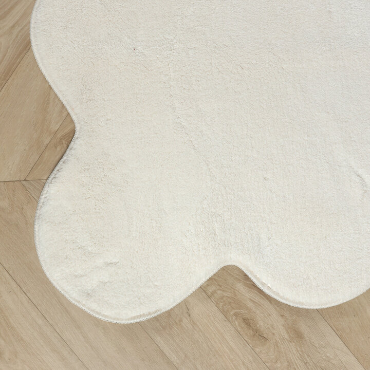 Waschbarer Teppich - Puck Weiß