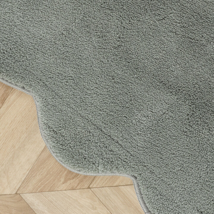 Waschbarer Teppich Rund - Puck Grün