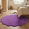 Waschbarer Teppich Rund - Puck Lila - thumbnail