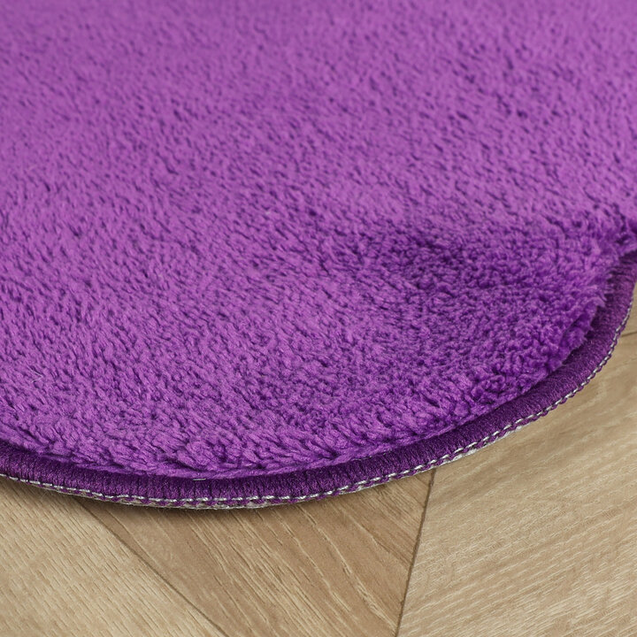 Waschbarer Teppich Rund - Puck Lila