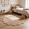 Waschbarer Teppich Rund - Puck Beige - thumbnail
