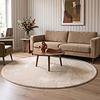 Waschbarer Teppich Rund - Vivid Beige - thumbnail