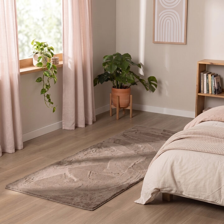 Flauschiger Läufer - Cozy Taupe