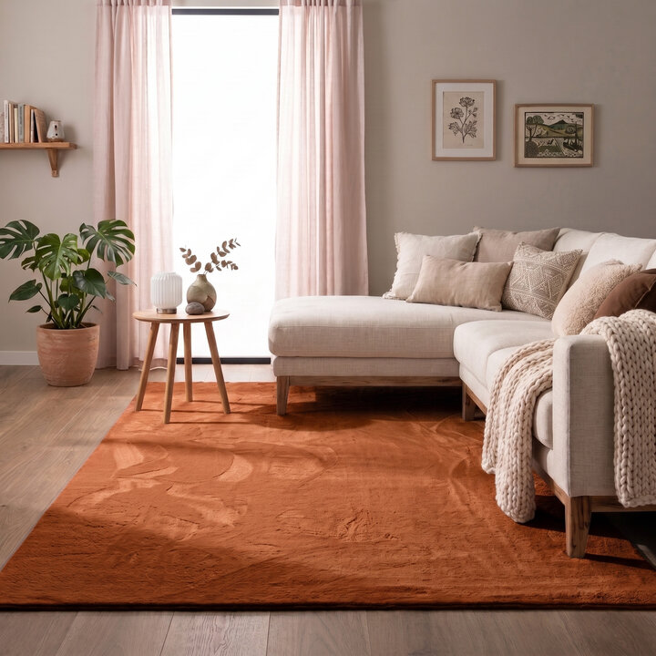 Flauschiger Teppich - Cozy Terra