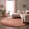 Flauschiger Teppich Rund - Cozy Rosa - thumbnail