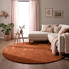 Flauschiger Teppich Rund - Cozy Terra - thumbnail