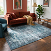 Teppich Vintage - Estate Medaillon Blau Grün - thumbnail