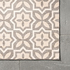 Geometrischer Outdoor Teppich - Mosaic Medina Creme - thumbnail 3