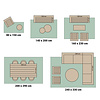Geometrischer Outdoor Teppich - Mosaic Medina Grün - thumbnail 5