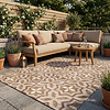 Geometrischer Outdoor Teppich - Mosaic Medina Terra - thumbnail
