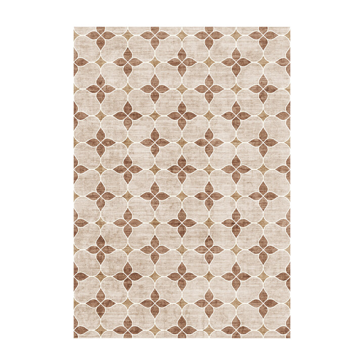 Geometrischer Outdoor Teppich - Mosaic Dot Terra
