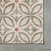 Geometrischer Outdoor Teppich - Mosaic Petal Grün - thumbnail 3