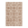 Geometrischer Outdoor Teppich - Mosaic Petal Terra - thumbnail 1