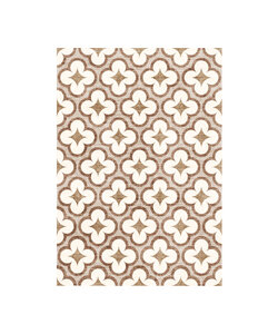 Geometrischer Outdoor Teppich - Mosaic Clover Terra