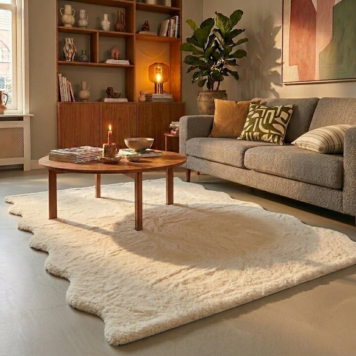 Hochflor Teppich - Comfy Supreme Wavy Creme
