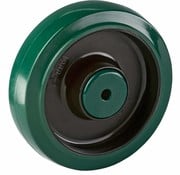 LIV SYSTEMS Rueda 125 mm, goma elástica, agujero del eje 12 mm, 200 kg