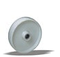 Rueda 125 mm, polipropileno, rodamiento de bolas, agujero del eje 12 mm, 150 kg, Ref. 2-682-25K, ID 42765