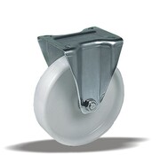 LIV SYSTEMS Fiksno kolo 125 mm, polipropilen, plošča 105x85 mm, 150 kg