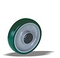 stainless steel wheel + injection-moulded polyurethane tread Ø100 x W32mm for  150kg Prod ID: 42945