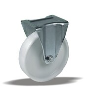 LIV SYSTEMS Fiksno kolo 100 mm iz nerjavnega jekla, poliamid, drsni ležaj, 200 kg