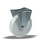 Ruota fissa + ruota in poliammide solida Ø80 x W35mm per 150kg