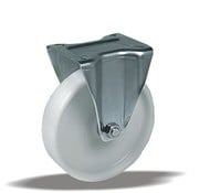 LIV SYSTEMS Ruota fissa + ruota in poliammide solida Ø100 x W35mm per 200kg