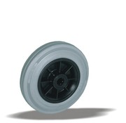 LIV SYSTEMS Transport wheel with grey rubber tread Ø180 x W50mm for 200kg