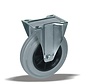 Fiksno kolo 180 mm, siva guma, drsni ležaj, plošča 135x110 mm, 200 kg, Šifra 2-963 ISO