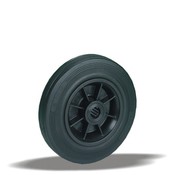 LIV SYSTEMS transport wheel + black rubber tread Ø125 x W37mm for 130kg