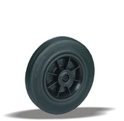 LIV SYSTEMS Kolo 160 mm, črna guma, valjčni ležaj, izvrtina osi 20 mm, 180 kg