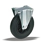 standard fixed transport castor + black rubber tyre Ø125 x W37mm for  130kg Prod ID: 31485