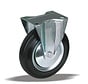 Fixed transport castor + black rubber tread Ø250 x W65mm for 300kg Prod ID: 67992