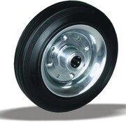 LIV SYSTEMS Kolo 225 mm, črna guma, valjčni ležaj, izvrtina osi 20 mm, 250 kg