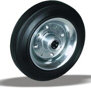 LIV SYSTEMS roue de transport + pneu en caoutchouc noir Ø225 x W60mm pour 250kg