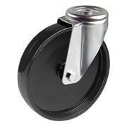LIV SYSTEMS Ruota girevole 100 mm, polipropilene, foro passante 12,5 mm, 125 kg